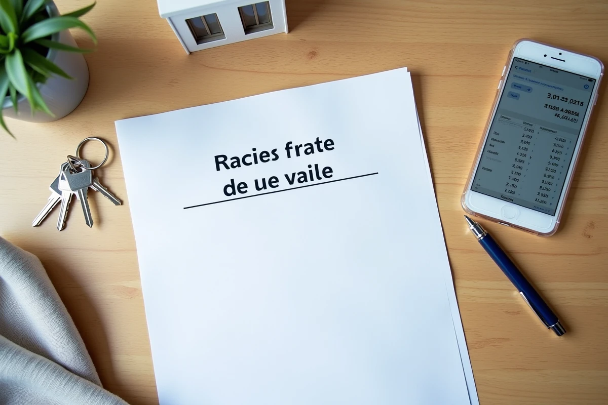 Avis d'impôt posé sur une table avec des clés et une maquette d'appartement pour illustrer l'investissement Pinel