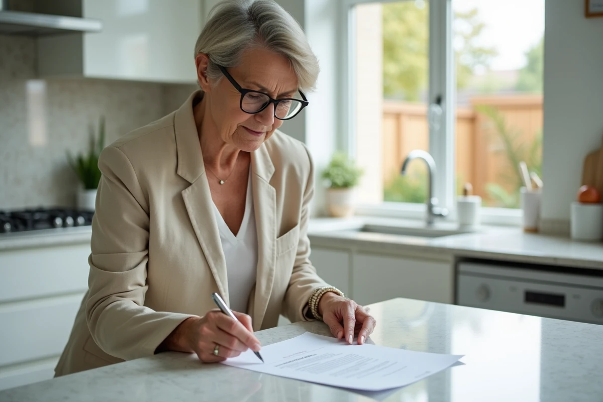 Propriétaire ou locataire consultant des documents juridiques pour contraindre un voisin à entretenir son terrain