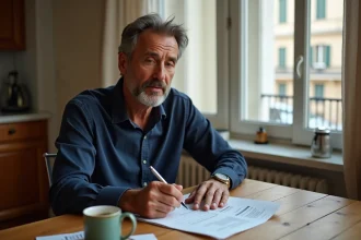 Propriétaire examinant un contrat de bail et les conditions d'augmentation de loyer en 2026